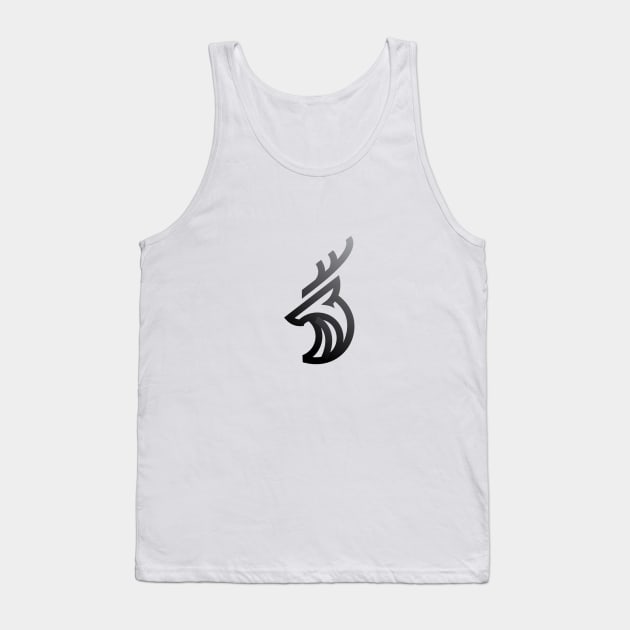 simple deer antler Tank Top by Aksa Inov